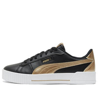 (WMNS) PUMA Carina Crew Metallic 'Black White Gold' 368879-02
