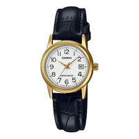 (WMNS) Casio Dress Series Analog Watch 'Black Gold' LTP-V002GL-7B2