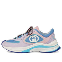 (WMNS) Gucci Run Suede Sneakers 'Pink Blue' 746939-AAB62-5343