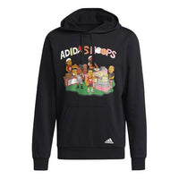 Men's adidas China S1 Hdy Basketball Sports Printing Black H43982