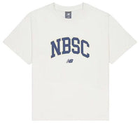 (WMNS) New Balance Big NBSC T-Shirt 'White Blue' AWT42313-CIC