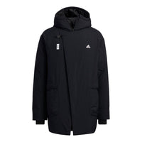 adidas Wuji Down Jkt Series Outdoor Sports Stay Warm mid-length hooded down Jacket Black H23102