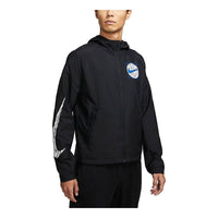 Nike Wild Run Casual Running Hooded Jacket 'Black' DA0191-010