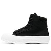 Alexander McQueen High-top Deck Plimsoll 'Black' 707681W4MV71070