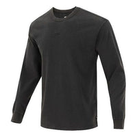 Men's Nike Solid Color Small Logo Round Neck Long Sleeves Black T-Shirt DJ1583-010