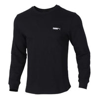 PUMA Logo Round Neck Pullover Black 582676-01