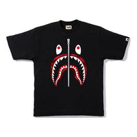 A Bathing Ape Shark Face Tee 'Black' BAPE-SS18-004