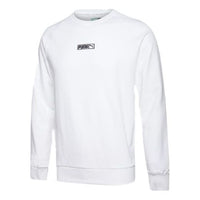 PUMA Sports Round Neck Pullover Couple Style White 597358-02
