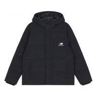 New Balance Logo Hooded Jacket 'Black' AMJ13331-BK