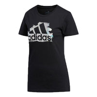 (WMNS) adidas I See You Badge of Sport Tee 'Black' ED8169