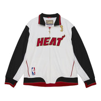 Mitchell & Ness x NBA Miami Heat 2012 Champions Jacket 'White Black' AFZJ4937-MHE12PPPWHIT
