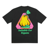 PALACE Nein Cheese Nein Egg T-Shirt Black Back Printing Short Sleeve Unisex P19TS295