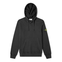 STONE ISLAND Garment Dyed Popover Hoodie 'Black' 731564120-V0029