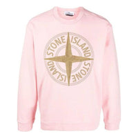 STONE ISLAND Embroidered Logo Sweatshirt 'Pink' 781565484-V0080