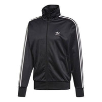 adidas originals Stand Collar Athleisure Casual Sports Stripe Jacket Black ED7051