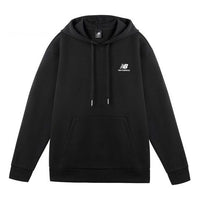 New Balance Logo Print Hoodie 'Black White' AMT11308-BK