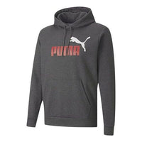 PUMA Sportswear Logo Hoodie 'Grey Red White' 599051-07