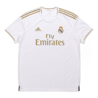 adidas real Madrid 19-20 Season Fan Edition Home Alphabet Logo Stripe Sports Soccer/Football Short Sleeve Jersey DW4433