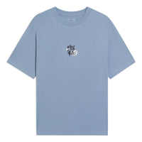 Li-Ning Floral Logo T-shirt 'Blue' AHSS757-3