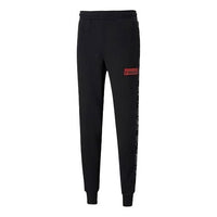 PUMA Core Camo All Over Print Pants 'Black Red' 588500-01