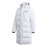 adidas Outdoor Casual Sports hooded down Jacket Couple Style White GE9875