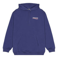 Balenciaga Political Campaign Hoodie Medium Fit 'Blue' 600583TKVI91195
