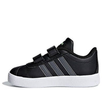 (TD) adidas VL Court 2.0 'Black Grey White' F36402