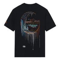 Li-Ning SS22 Stylish Logo Printing Loose Round Neck Short Sleeve T-Shirt 'Black' AHSS151-2