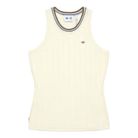 adidas x Clot Rib Tank Top by Edison Chen 'Beige' IS6990