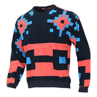 Nike SB Skateboard Icon Pattern Printed Sweater For Men Black/Red BV0878-475