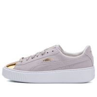 (WMNS) PUMA Suede Platform 'White Gold' 362222-01