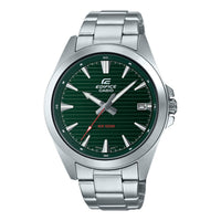 Men's CASIO Minimalistic Business Watch 100m waterproof Mens Silver Analog EFV-140D-3AV