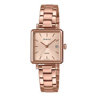 CASIO Quartz Waterproof Sapphire Crystal SHEEN Rose Gold Analog SHE-4537PG-4AUPRD