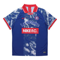 Nike Football Series Lapel Sport Casual Short Sleeved Polo Shirt Men's Blue AQ0661-438