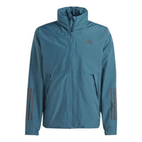 adidas BSC 3-Stripes Rain.Rdy Jacket 'Teal' IK0507