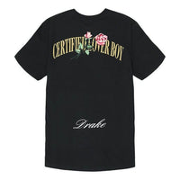 Nike x Drake Certified Lover Boy Rose T-Shirt 'Black' CLBBLKT-001