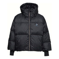 (WMNS) Converse Short Down Fill Puffer Hooded Jacket 'Black' 10019326-A03
