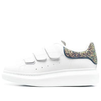 (WMNS) Alexander McQueen Oversized Triple Strap Sneaker 'White Glittered' 697106WICG59994