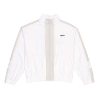 (WMNS) Nike Sportswear Repel Contrasting Colors Loose Woven Jacket Autumn White CZ8801-100