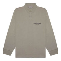 Fear of God Essentials FW20 Long Sleeve Polo Shirt 'Taupe' FOG-FW20-355
