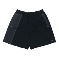Nike Durant French Terry Breathable Sports Drawstring Solid Color Splicing Embroidered Alphabet Loose Shorts Black DH7374-010