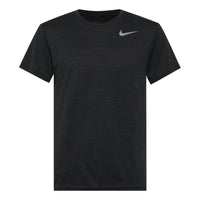 Men's Nike Running Training Quick Dry Sports Round Neck Short Sleeve Black T-Shirt DB4230-010