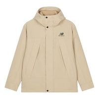 New Balance Logo Print Windproof Jacket 'Beige' AMJ23357-INC