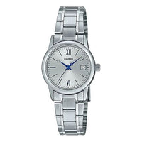 CASIO Waterproof Stainless Steel Strap Silver Analog LTP-V002D-7B3