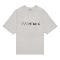 Fear of God Essentials FW20 Logo Tee 'Heather Oatmeal' 0125250500229260