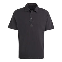 adidas Z.N.E. Premium Polo Shirt 'Black' IA3124