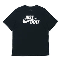 Nike Just Do It Swoosh T-shirt Asia Sizing 'Black White' AR5007-011