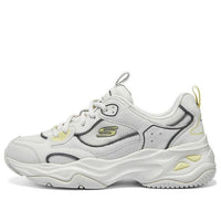(WMNS) Skechers D'Lites 4.0 Shoes 'Grey White' 896256-NTMT
