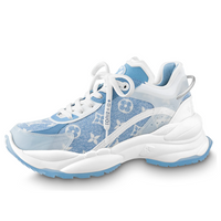 (WMNS) LOUIS VUITTON Run 55 Sneakers 'Blue Denim Monogram' 1AB39N