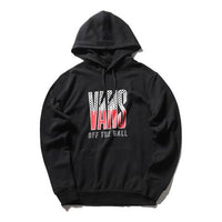 Vans Alphabet Pattern Pullover Couple Style Black VN0A48B9BLK